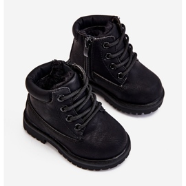 FRROCK Bottes de trappeur réchauffées noires pour enfants Dexter le noir le noir 2 FRROCK Bottes de trappeur réchauffées noires pour enfants Dexter le noir le noir 2