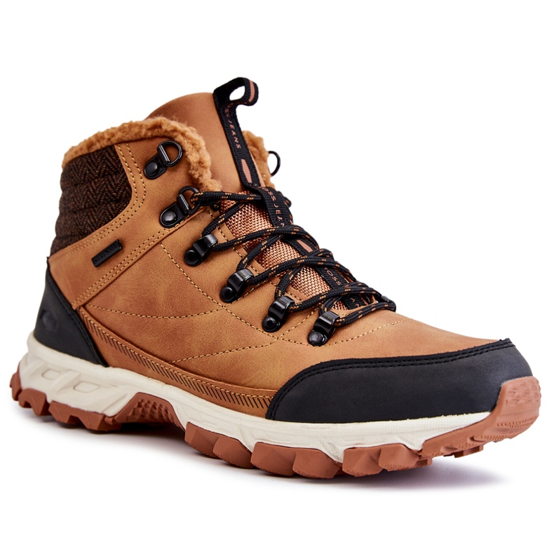 Bottes chaudes pour hommes Chaussures de trekking Cross Jeans KK1R4021C Camel brun 2
