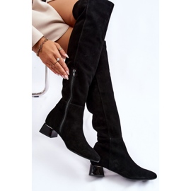 Laura Messi 2221 Cuissardes en Daim Noir le noir 5