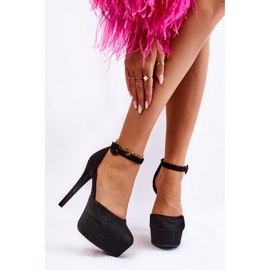 PA1 Escarpins à talons plateforme brillants noirs Jassie le noir 1 PA1 Escarpins à talons plateforme brillants noirs Jassie le noir 1