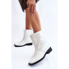 PA1 Bottines chaudes à enfiler pour femme Blanc Calan 2
