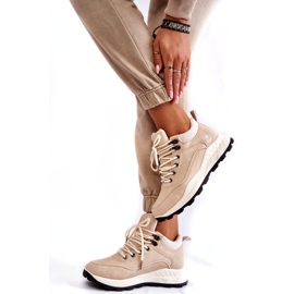 PA1 Chaussures Trekking Chaudes Femme Trappers Beige Clair Otto 1