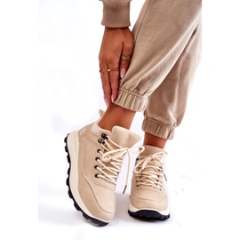PA1 Chaussures Trekking Chaudes Femme Trappers Beige Clair Otto 2