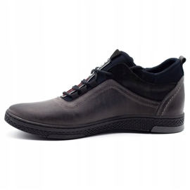 Polbut Bottes d'hiver pour hommes K27F, gris noir 1
