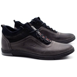 Polbut Bottes d'hiver pour hommes K27F, gris le noir 2 Polbut Bottes d'hiver pour hommes K27F, gris le noir 2