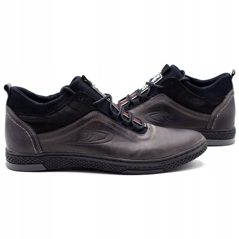 Polbut Bottes d'hiver pour hommes K27F, gris le noir 3 Polbut Bottes d'hiver pour hommes K27F, gris le noir 3