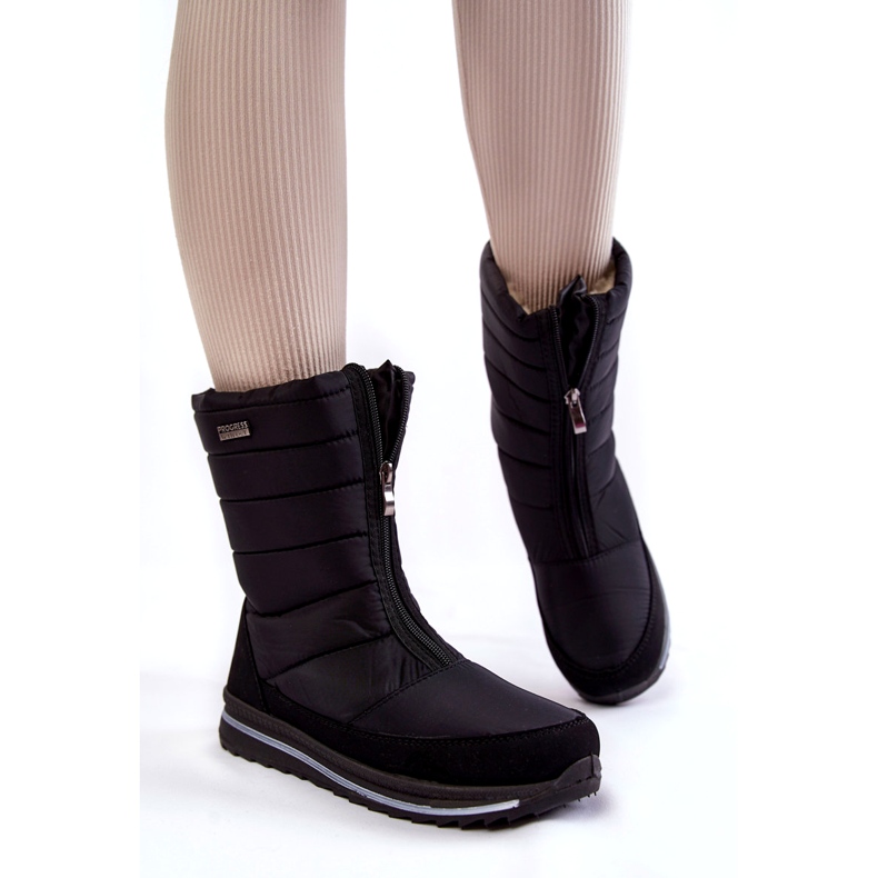 Bottes de neige légères et isolées Femme Progress PROGJ-22-129 Noir 4