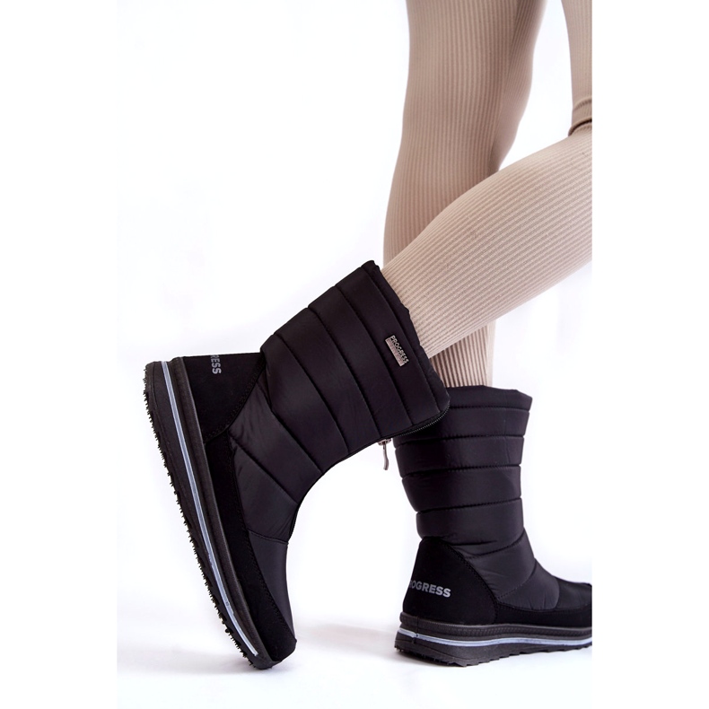 Bottes de neige légères et isolées Femme Progress PROGJ-22-129 Noir 2