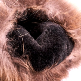 Bottes de neige des femmes isolées avec une peau de fourrure en daim noir 4