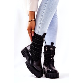 Bottes pour femmes avec chaussette de basido basido noir 3