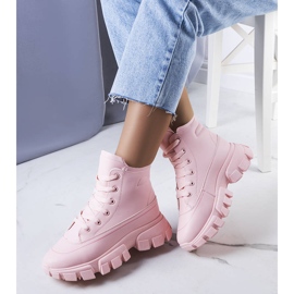BM Chaussures de randonnée femme Nurbi beiges rose 1