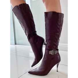 Bottes sur une épingle 5137-75 Marron rouge 1