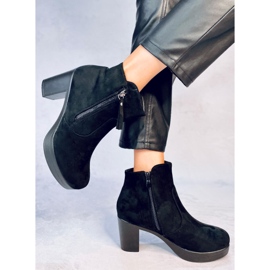 Noir 8B882 Bottines noires à talons le noir 5