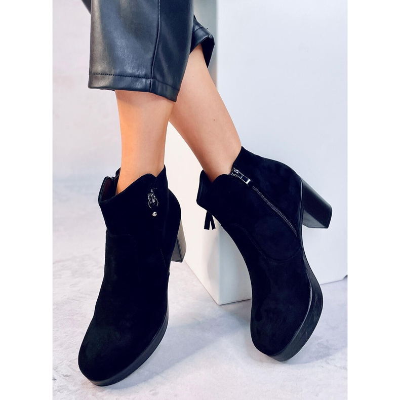 Noir 8B882 Bottines noires à talons le noir 1