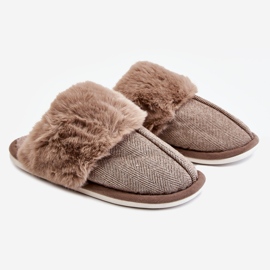 Chaussons Chauds Homme Gris Marcus brun 1