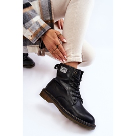 Bottes chaudes en cuir pour femmes GOE II2N4053 Noir le noir 6
