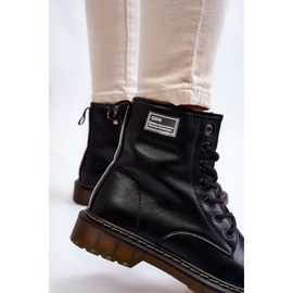 Bottes chaudes en cuir pour femmes GOE II2N4053 Noir le noir 3