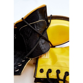 Bottes Isolantes Laquées Femme GOE II2N4054 Jaune 7