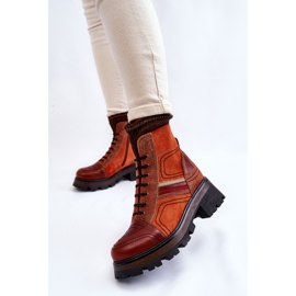 Bottes Cuir Femme Talon Plat Maciejka 05624-08 Orange-Marron brun 2 Bottes Cuir Femme Talon Plat Maciejka 05624-08 Orange-Marron brun 2