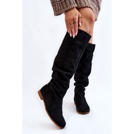 Bottes Genou en Daim pour Femme Maciejka 05790-01 Noir le noir 1