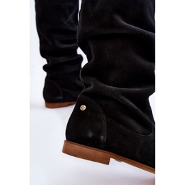 Bottes Genou en Daim pour Femme Maciejka 05790-01 Noir le noir 3