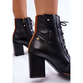 Bottines à Lacets Classiques en Cuir Maciejka 05667-01 Noir le noir 5