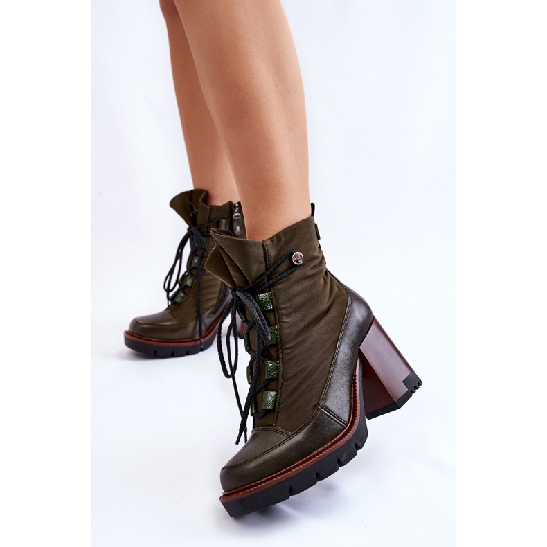 Bottes à Talons Hauts à la Mode Maciejka 05777-09 Vert 2