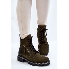 Bottes isolées en daim Laura Messi 2508 Vert 4