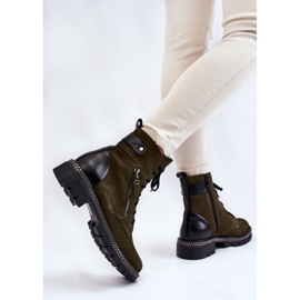 Bottes isolées en daim Laura Messi 2508 Vert 5