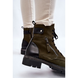 Bottes isolées en daim Laura Messi 2508 Vert 6
