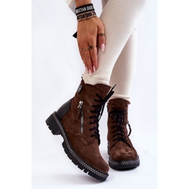 Bottes isolées en daim Laura Messi 2508 Marron brun 1