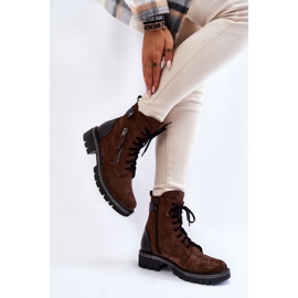 Bottes isolées en daim Laura Messi 2508 Marron brun 4