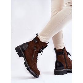 Bottes isolées en daim Laura Messi 2508 Marron brun 5