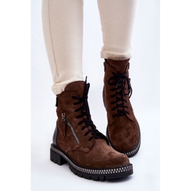 Bottes isolées en daim Laura Messi 2508 Marron brun 3