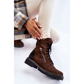 Bottes isolées en daim Laura Messi 2508 Marron brun 6