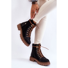Bottines Trappeur Daim Noires Alette le noir 5