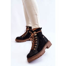 Bottines Trappeur Daim Noires Alette le noir 2