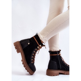 Bottines Trappeur Daim Noires Alette le noir 4