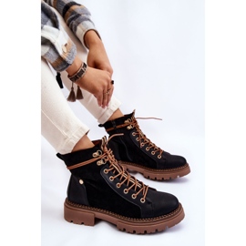 Bottines Trappeur Daim Noires Alette le noir 6