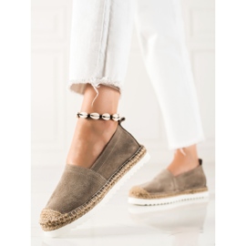T.Sokolski Espadrilles En Cuir Sur La Plateforme brun 1 T.Sokolski Espadrilles En Cuir Sur La Plateforme brun 1