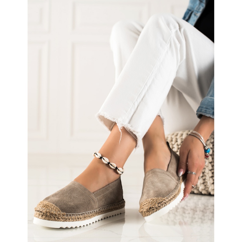 T.Sokolski Espadrilles En Cuir Sur La Plateforme brun 2 T.Sokolski Espadrilles En Cuir Sur La Plateforme brun 2