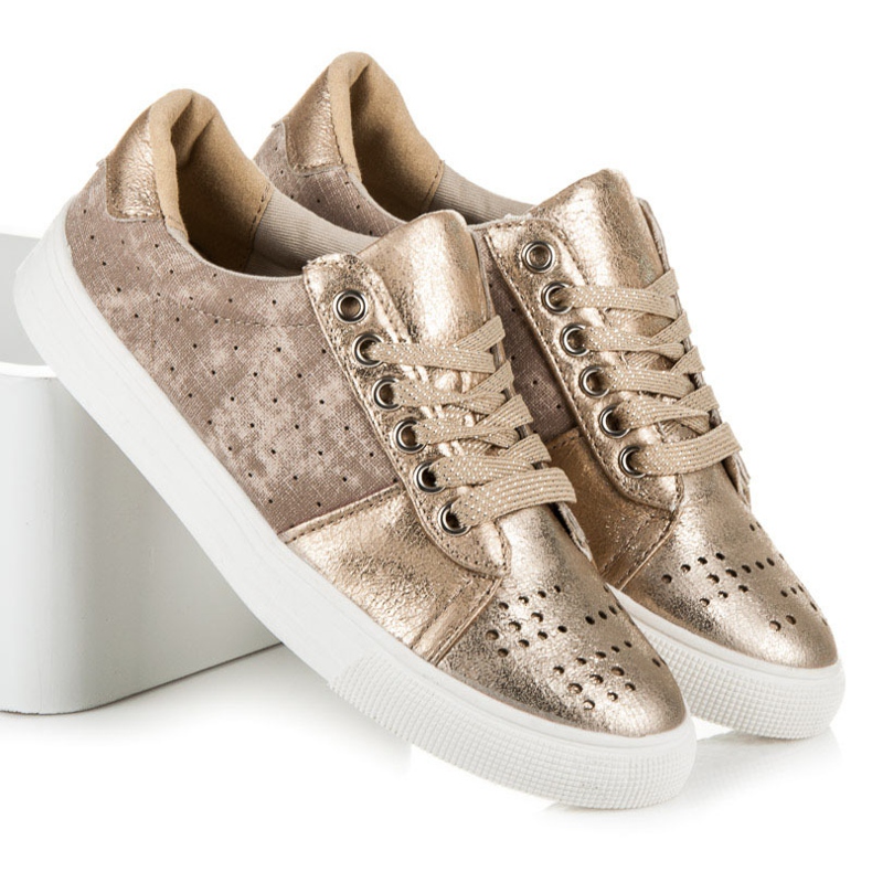 Baskets à lacets KYLIE jaune 1