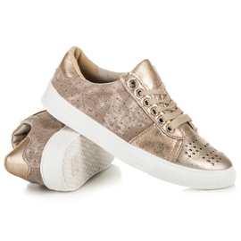 Baskets à lacets KYLIE jaune 4
