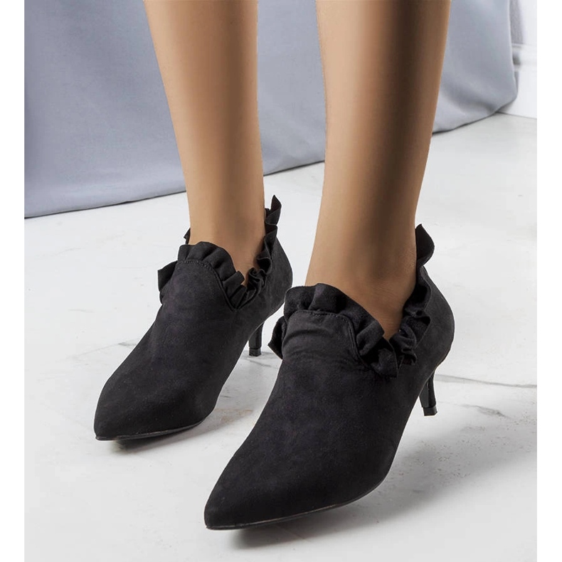 Escarpins noirs à tige Gavri le noir 1 Escarpins noirs à tige Gavri le noir 1