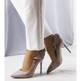 BM Escarpins à volants gris Jasmis 1 BM Escarpins à volants gris Jasmis 1