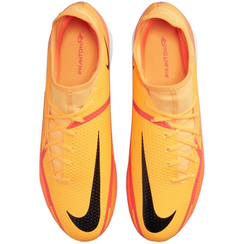 Chaussures de football Nike Phantom GT2 Academy Df IC M DC0800-808 le noir oranges et rouges 1