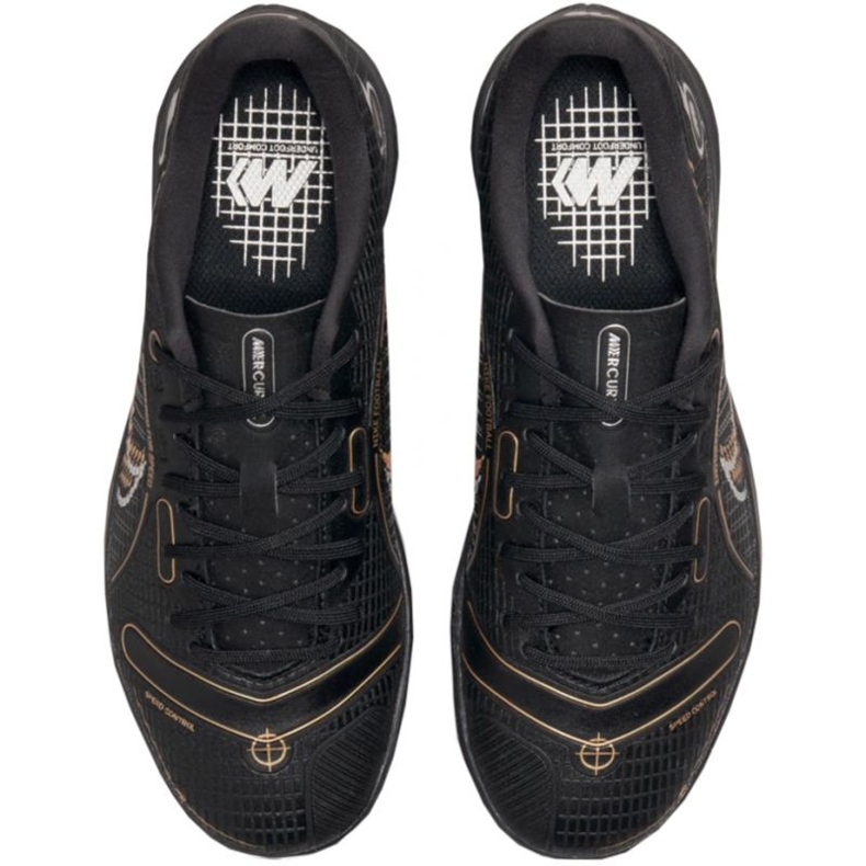 Chaussures de football Nike Mercurial Vapor 14 Academy Ic Jr DJ2861-007 noir noir 1