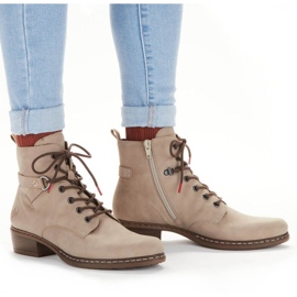 Bottes isolées confortables Rieker W RKR574 beige 1
