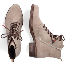 Bottes isolées confortables Rieker W RKR574 beige 10