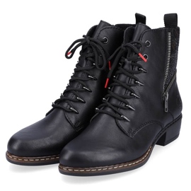 Bottes isolées confortables Rieker W RKR485A noir 2